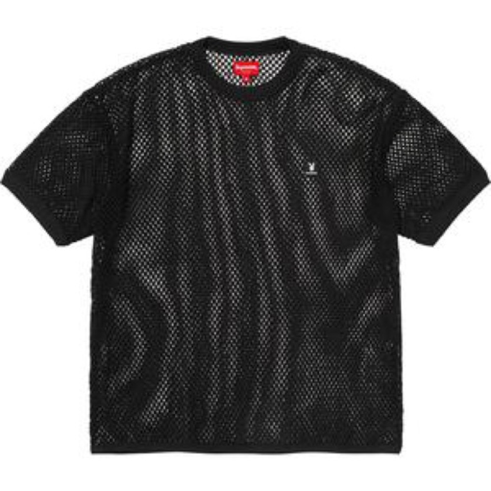 $198 NWT SUPREME Cotton Mesh Playboy Shirt Size M